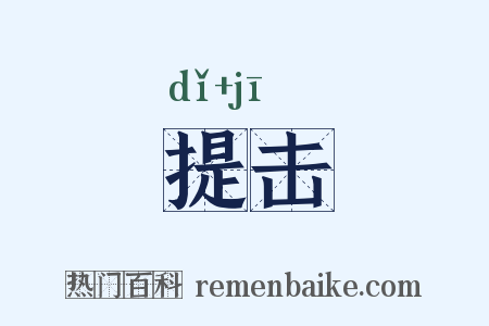 提击是什么意思的图片
